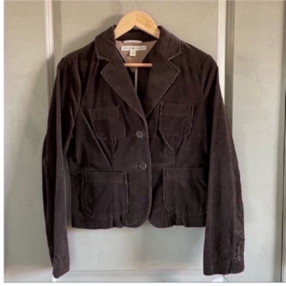 Tommy Hilfiger Brown Corduroy Blazer Jacket
